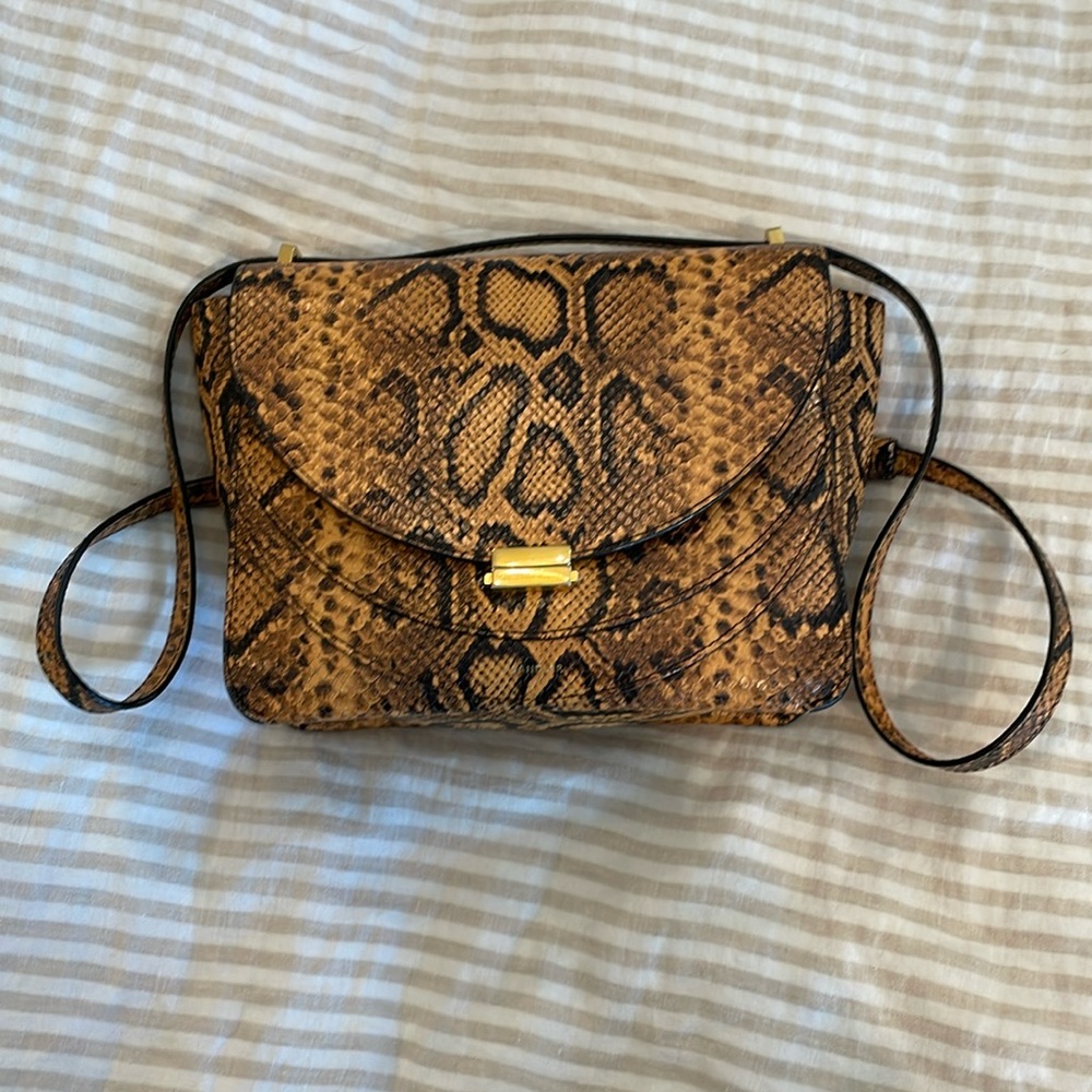 Euc Wandler Luna Python Embossed Bag - image 6